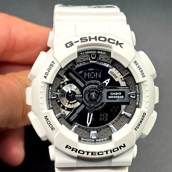 Casio G-Shock GMA-S110F-7A Tribal Rose White Analog Digital Women\'s Watch NIB main image 15